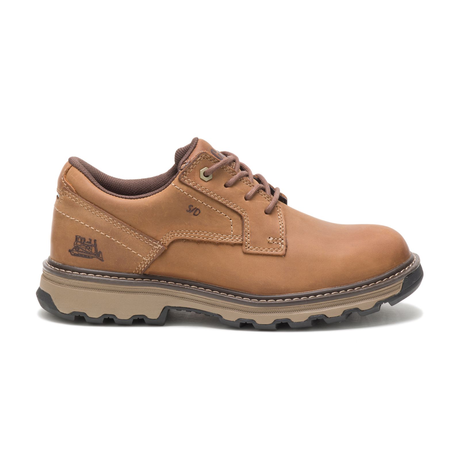 Men's Caterpillar Tyndall Work Shoes Dark Beige Ireland ALJP25174